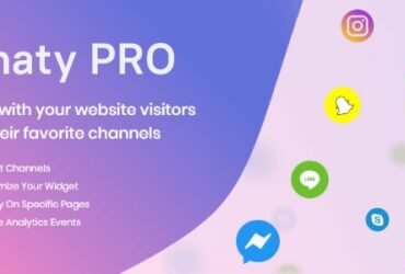 Chaty Pro with your website visitors via their favorite channels like WhatsApp chat, Facebook Messenger, and more.