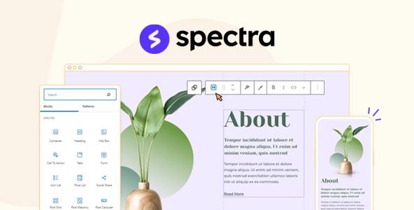 Spectra Pro (formerly The Ultimate Addons for Gutenberg) is a WordPress page builder that works on top of the default block editor. Spectra makes the default block editor much faster and more extensive in features and functionality.