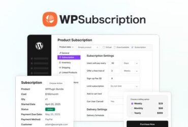 WPSubscription Pro easily create recurring payments, offer free trials, and manage all your WooCommerce subscriptions in one place.