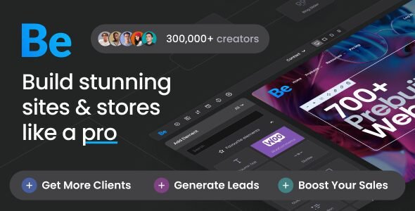 BeTheme is the best product we ever did. This is more than just WordPress theme. Such advanced options panel and Drag & Drop builder tool give unlimited possibilities. To show you how BeTheme works, we have created 15 thematic websites so you can see how amazing this product is.