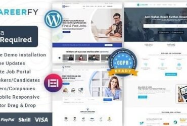 Careerfy Nulled Free Download is advanced job board WordPress theme brings you the most simple solution to display jobs on any type of websites job board WordPress theme.