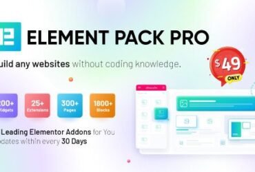 Element Pack Free Download ultimate essential addons for Elementor Page Builder with 185 of the most popular and essential elements that you need for everyday use in website page building.