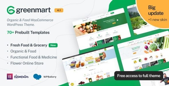 GreenMart is an Organic & Food WooCommerce Theme that is flexible and customizable for setting and changing any elements within minutes via Powerful Theme Options, you also can customize Google fonts without code very easy and simple.