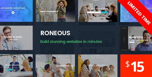 Roneous is a Creative Multi-Purpose WordPress Theme with great attention to every details and incredible features. Whether the purpose you are launching a site, Roneous is the ultimate theme for creating an impressed website.