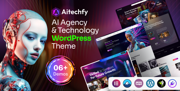 Aitechfy theme boasts an impressive array of over 60 widgets at your disposal, each thoughtfully crafted with a diverse range of layouts and styles.