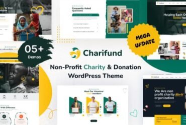 Charifund is a purpose-driven, multipurpose WordPress theme tailored for charities, nonprofits, fundraising campaigns, NGOs, and community organizations. Designed with care, it provides all the essential tools to create a professional, engaging, and impactful online presence.
