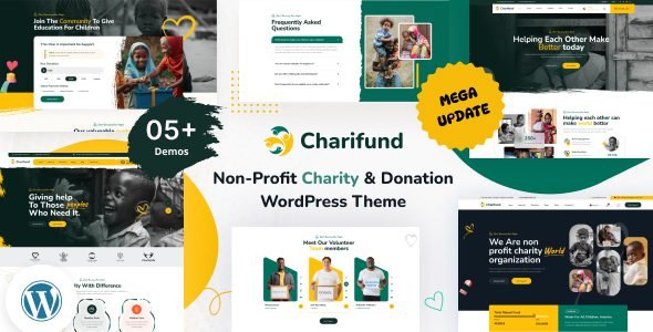 Charifund is a purpose-driven, multipurpose WordPress theme tailored for charities, nonprofits, fundraising campaigns, NGOs, and community organizations. Designed with care, it provides all the essential tools to create a professional, engaging, and impactful online presence.
