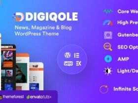 Digiqole is a Simple, Easy to Use WordPress Theme for Newsportal, Magazine site, Small Company, and Business News. Digiqole also comes with 20+ News Blocks such as News Tab, News Slider, News List, News Video block, News Carousel etc. Also, we have support for RTL News and RTL Magazine Site.