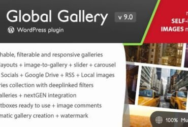 Global Gallery Free Download Latest Version can handle unlimited image sources and comes with three gallery layouts, eight lightboxes ready to use and is designed to be displayed on each device.