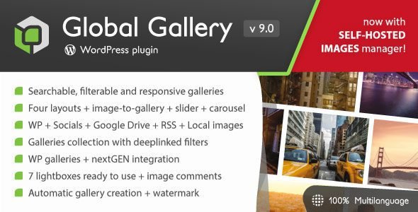 Global Gallery Free Download Latest Version can handle unlimited image sources and comes with three gallery layouts, eight lightboxes ready to use and is designed to be displayed on each device.