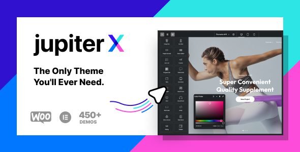 JupiterX is your all-in-one platform to create pixel perfect websites, fast & easy. JupiterX Theme comes with Elementor Page Builder, the world’s leading WordPress page builder.