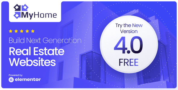 MyHome is a premium Real Estate WordPress Theme that you can use to create amazing and intuitive Real Estate websites your customers will love to use.