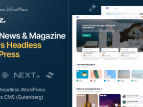 Ncmaz – Nextjs Headless WordPress includes 2 part projects. Part 1 is Front-end which is the Nextjs project that will run on the client side (Frontend site). Part 2 is a WordPress plugin that builds database features on your WordPress site.